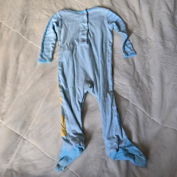 Disney Baby Sleeper 9–12M – Mickey & Pluto, Blue Footie Pajamas - Picture 2 of 5